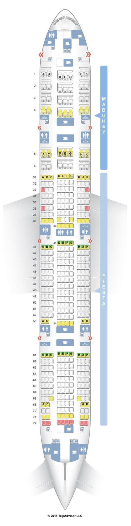philippine airlines seat map boeing 777-300